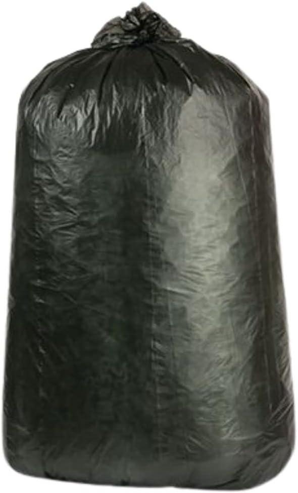 image:imagePlasticplace 3233 Gallon Trash Bags 16 Microns Clear High Density Garbage Can Liners 33 x 40 250 CountBlack