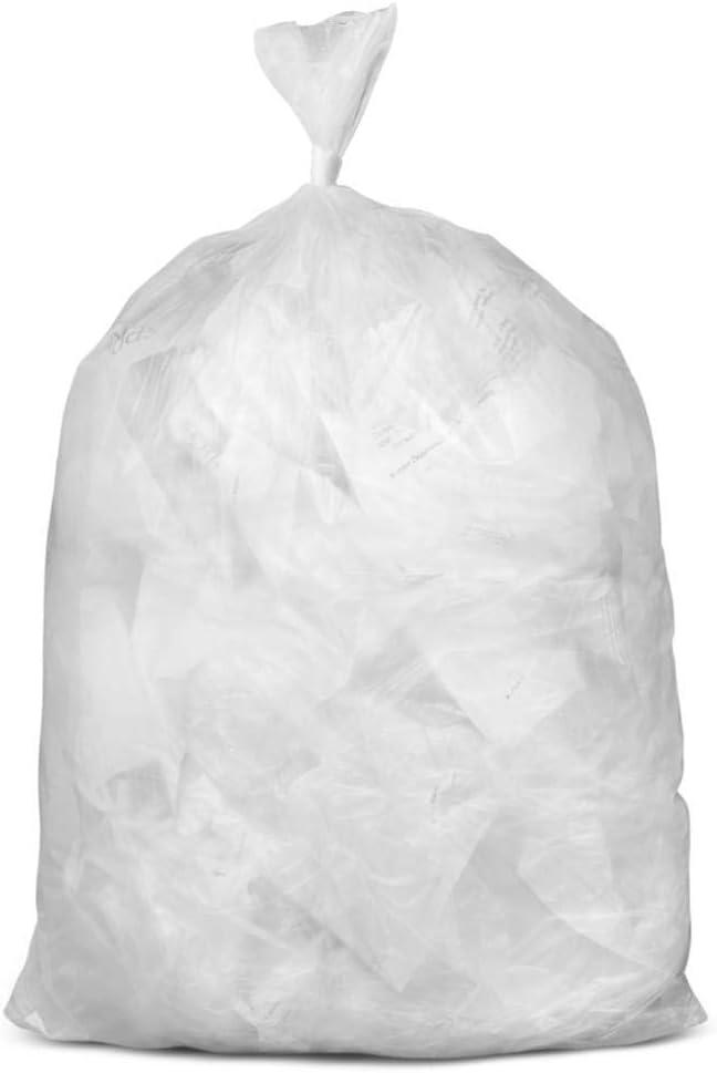 image:imagePlasticplace 5560 Gallon Trash Bags 17 Microns Clear High Density Garbage Can Liners 36 x 60 150 Count