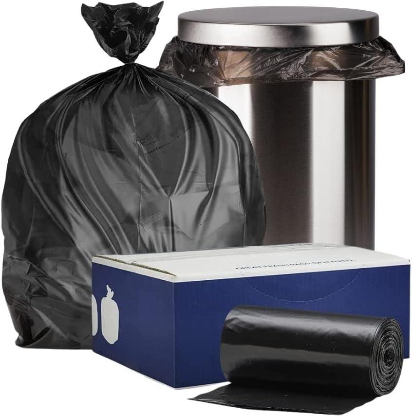 image:imagePlasticplace Contractor Trash Bags 33 Gallon 30 Mil Heavy Duty Garbage Bag 33 x 39 Black 50 CountBlack