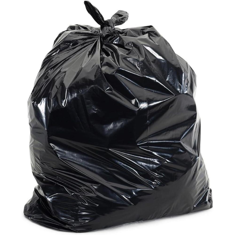 image:imagePlasticplace W14LDB 1216 Gallon Trash Bags 12 Mil Black Garbage Can Liners 24 x 31 250 CountBlack