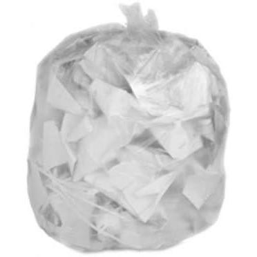 image:imagePlasticplace 2030 Gallon Trash Bags 16 Microns Clear High Density Garbage Can Liners 30 x 37 500 Count