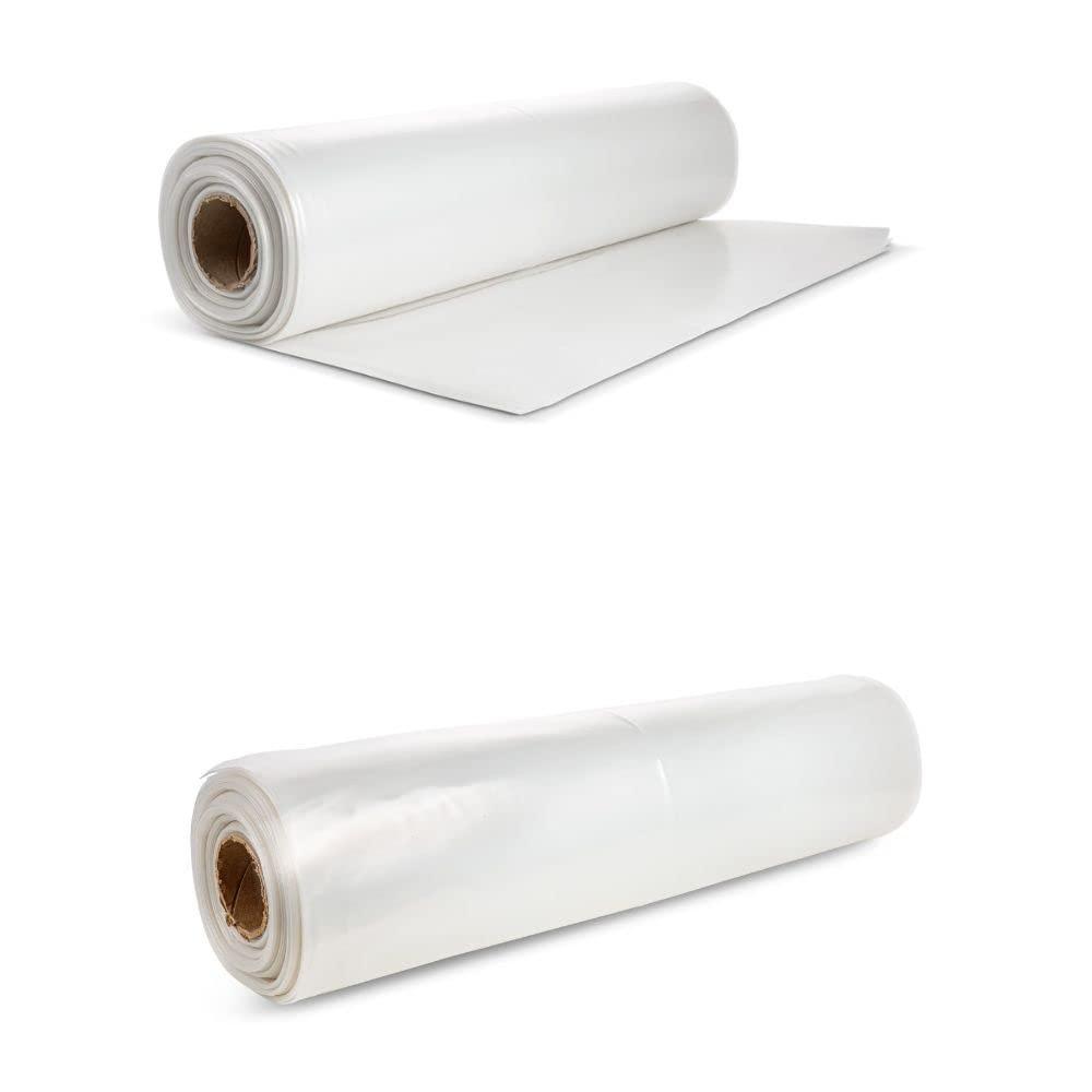 image:imagePlasticplace Clear Plastic Sheeting  4 Mil  10W x 100H 1 RollClear