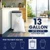 Plasticplace 13 Gallon Trash Bags │ 0.9 Mil │ White Tall Garbage Can Liners │ 24″ x 27″ (200 Count)