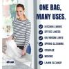 Plasticplace 13 Gallon Trash Bags 0.7 Mil │ Value Line White Garbage Can Liners │ 23.5″x28 (180 Count)