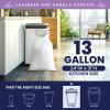 Plasticplace 13 Gallon White Drawstring Trash Bags │ 1.2 Mil │ Lavender and Soft Vanilla Scented Garbage Can Liners │ 24″ x 31″ (50 Count)(1 Count (Pack of 50))