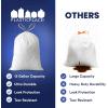 Plasticplace 13 Gallon White Drawstring Trash Bags │ 1.2 Mil │ Lavender and Soft Vanilla Scented Garbage Can Liners │ 24″ x 31″ (50 Count)(1 Count (Pack of 50))