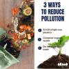 Plasticplace 20-30 Gallon Compostable Trash Bags │ 0.85 Mil │ Green Tint Garbage Can Liners │ 30” x 36” (70 Count)