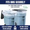 Plasticplace 26″ Rubber Bands for 64-65 Gallon Trash Cans, Green, 5 Count – Heavy Duty, Durable, Secure Trash Bags, Easy to Use, Made in the USA Elastic Bands Garbage Trashbags Contractor Commercial(26”)