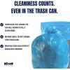 Plasticplace 30-40 Gallon Recycling Trash Bags │ 1.2 Mil│ Blue Garbage Bag Liners │ 33” x 46” (100 Count)(64 Gallon)