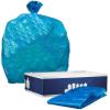 Plasticplace 30-40 Gallon Recycling Trash Bags │ 1.2 Mil│ Blue Garbage Bag Liners │ 33” x 46” (100 Count)(64 Gallon)