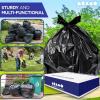 Plasticplace 32 Gallon Trash Bags Garbage Can Liners for Toter, Heavy Duty Contractor Black Garbage Bags, Tear-Resistant, Leak-Proof, Extra Large Can Liners, 44” x 54”, 50 Count Trashbags 1.2 Mil