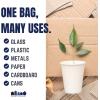 Plasticplace 32-33 Gallon Recycling Trash Bags, 1.2 Mil, Blue Garbage Liners, 33” x 39” (100 Count)