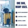 Plasticplace 32-33 Gallon Trash Bags │ 1 Mil │ Black Heavy Duty Garbage Can Liners │ 33” x 39” (100 Count)(1.7 Mil)