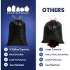 Plasticplace 32-33 Gallon Trash Bags │ 1.2 Mil │ Drawstring Garbage Can Liners │ 33” x 39”, Black, 100 Count