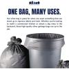 Plasticplace 32-33 Gallon Trash Bags │ 1.5 Mil │ Silver Garbage Can Liners │ 33’” x 39” (100 Count)