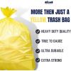 Plasticplace 32-33 Gallon Trash Bags │ 1.5 Mil │ Yellow Garbage Can Liners │ 33’” x 39” (100 Count), W33Y15(1 Count (Pack of 100))