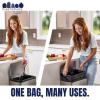 Plasticplace 33 Gallon Trash Bags │ 1.5 Mil Equiv.│ Black Garbage Can Liners │ 33″ x 39″ (100 Count)