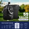 Plasticplace 33 Gallon Trash Bags │ 2.0 Mil Equiv.│ Black Eco-friendly Garbage Can Liners │ 33″ x 39″ (100 Count)(55-60 Gallon  38” x 58”)