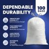 Plasticplace 4 – 6 Gallon White Drawstring Bags, 100% Prime Material, 17×20, 0.7 Mil, 200/Case(White)