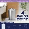 Plasticplace 4 Gallon Trash Bags │ 0.7 Mil │ Lavender and Soft Vanilla Scented Garbage Can Liners │ 17″ x 16″ (200 Count)