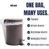 Plasticplace 4 Gallon Trash Bags │ 6 Microns │ Clear Garbage Can High Density Liners │ 17″ x 18″ (100 Count)(Clear)
