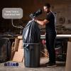 Plasticplace 40-45 Gallon Black Trash Bags ,1.7 Mil, 40″x47″, 100 Count(Black)
