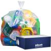Plasticplace 40-45 Gallon Trash Bags │ 2.0 Mil │ Clear Extra Heavy Garbage Can Liners │ 40″ x 46″ (50 Count)(Clear)