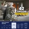 Plasticplace 42 Gallon Contractor Trash Bags │ 4.0 Mil │Clear Heavy Duty Garbage Bags │ 33″ x 48″ (50 Case)