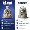 Plasticplace 42 Gallon Contractor Trash Bags │ 4.0 Mil │Clear Heavy Duty Garbage Bags │ 33″ x 48″ (50 Case)