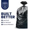 Plasticplace 55 Gallon Trash Bags │ 1.5 Mil │ Black Garbage Bags 38″ X 58″ (75Count)