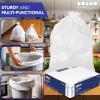Plasticplace 55-60 Gallon Trash Bags │ 0.7 Mil │ White Heavy Duty Garbage Can Liners │ 38” x 58” 100 Count(Pack of 1)