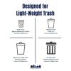 Plasticplace 55-60 Gallon Trash Bags │ 12 Microns │ Clear High Density Garbage Can Liners │ 43″ x 48″ (150 Count)