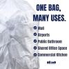 Plasticplace 55-60 Gallon Trash Bags │ 12 Microns │ Clear High Density Garbage Can Liners │ 43″ x 48″ (150 Count)