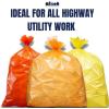 Plasticplace 55-60 Gallon Trash Bags │ 1.5 Mil │ Yellow Heavy Duty Garbage Can Liners │ 38” x 58” (100 Count)