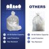 Plasticplace 55-60 Gallon Trash Bags, Heavy Duty Black Garbage Bags, 100 Count for Lawn, Yard, and Outdoor Waste Disposal, Ideal for Industrial Trash Cans, Contractors, and Home Improvement Projects(Clear)