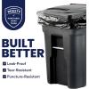 Plasticplace 64-65 Gallon Black Trash Bags, Heavy Duty Toter Can Liners, Tear & Leak-Proof, Industrial Strength, 25 Count, Large Garbage Bags for Kitchen & Commercial Use 1.2 Mil, 50″ x 60″(1 Count (Pack of 25))