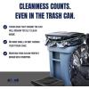 Plasticplace 64-65 Gallon Black Trash Bags, Heavy Duty Toter Can Liners, Tear & Leak-Proof, Industrial Strength, 25 Count, Large Garbage Bags for Kitchen & Commercial Use 1.2 Mil, 50″ x 60″(1 Count (Pack of 50))