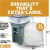 Plasticplace 64-65 Gallon Trash Can Liners for Toter │ 1.5 Mil │ Clear Heavy Duty Garbage Bags │ 50” X 60” (50Count) (W65LDCTL)(Clear)