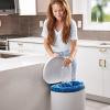 Plasticplace 65 Gallon Recycling Trash Bags │1.5 Mil │ Blue Heavy Duty Garbage Can Liners │ 50” x 48” (50 Count)(1 Count (Pack of 200))