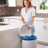 Plasticplace 65 Gallon Recycling Trash Bags │1.5 Mil │ Blue Heavy Duty Garbage Can Liners │ 50” x 48” (50 Count)(1 Count (Pack of 250))