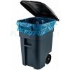 Plasticplace 65 Gallon Recycling Trash Bags │1.5 Mil │ Blue Heavy Duty Garbage Can Liners │ 50” x 48” (50 Count)(1 Count (Pack of 50))