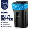 Plasticplace 65 Gallon Recycling Trash Bags │1.5 Mil │ Blue Heavy Duty Garbage Can Liners │ 50” x 48” (50 Count)(25 Count (Pack of 1))