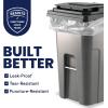 Plasticplace 65 Gallon Trash Bags │ 2.7 Mil │ Clear Heavy Duty Garbage Can Liners │ 50” x 48” (25 Count)(1 Count (Pack of 25))