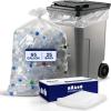 Plasticplace 65 Gallon Trash Bags │ 2.7 Mil │ Clear Heavy Duty Garbage Can Liners │ 50” x 48” (25 Count)(1 Count (Pack of 25))