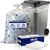 Plasticplace 65 Gallon Trash Bags │ 2.7 Mil │ Clear Heavy Duty Garbage Can Liners │ 50” x 48” (25 Count)(1 Count (Pack of 25))