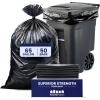 Plasticplace 65 Gallon Trash Bags │ 3.0 Mil │ Black Heavy Duty Garbage Can Liners │ 50” X 48” (50Count)