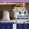 Plasticplace 8 Gallon Trash Bags -White Drawstring Garbage Can Liners – 200 Count – Leak-Resistant and Tear-Proof for Kitchen, Bathroom, Office, and Small Trash Cans 0.7 Mil(Lavender and Soft Vanilla Scented)