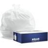 Plasticplace 8 Gallon Trash Bags with Flaps 0.55 Mil │ Value Line White Garbage Can Liners │ 22”x24” (110 Count)