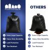 Plasticplace 95-96 gallon Garbage Can Liners │ 3 Mil │ Black Heavy Duty Trash Bags │ 61” x 68”, 25 Count (Pack of 1)(Can Liners)