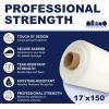 Plasticplace Boat Shrink Wrap – 14’ x 25’ White Plastic Film 7 Mil LLDPE + UV – Marine Shrink Wrap for Boats Jet Skis – Heat Gun Wrap for Storage & Moving – Plastic Wrap for Packing – 1 Roll with Core(17’ x 150’)